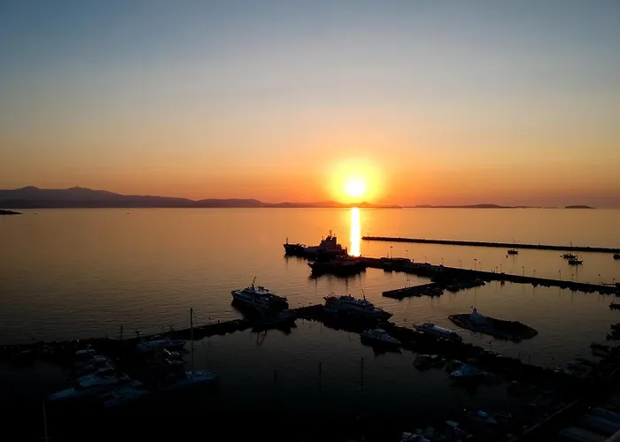Naxos Town 5 Sunset And Sea View Next To The Apartment *
